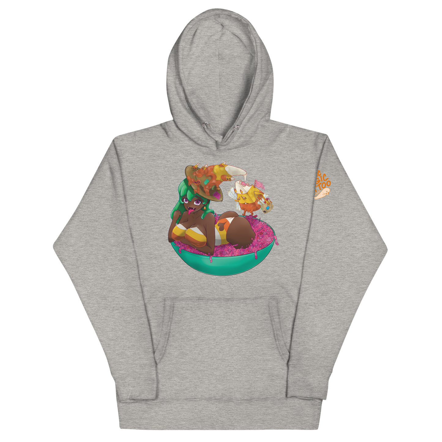 Candy Corn Witch Pullover Hoodie