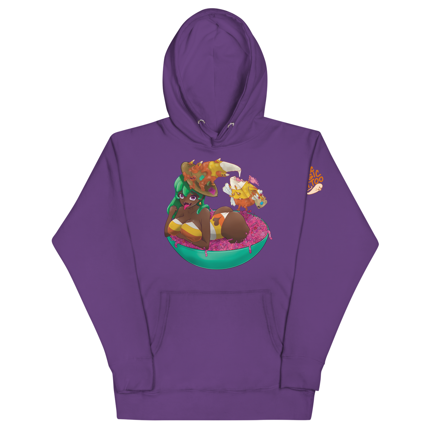Candy Corn Witch Pullover Hoodie
