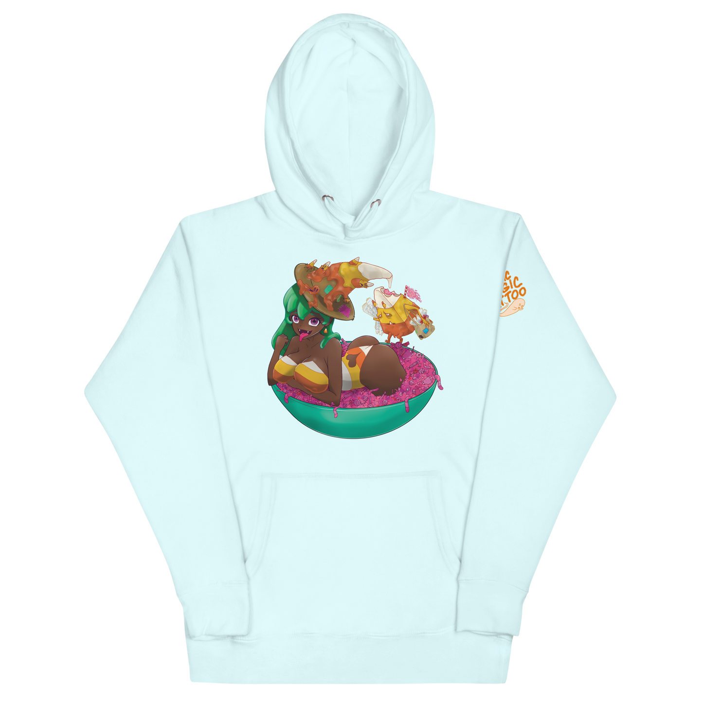 Candy Corn Witch Pullover Hoodie