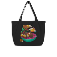 Candy Corn Witch Large organic tote bag