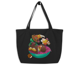 Candy Corn Witch Large organic tote bag