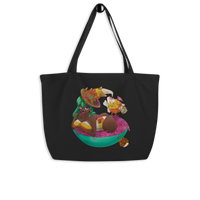 Candy Corn Witch Large organic tote bag