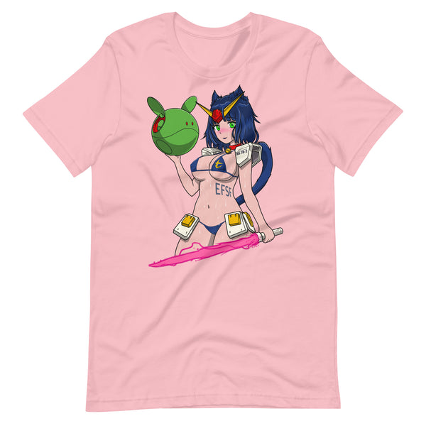 Neko Gundam Girl t-shirt